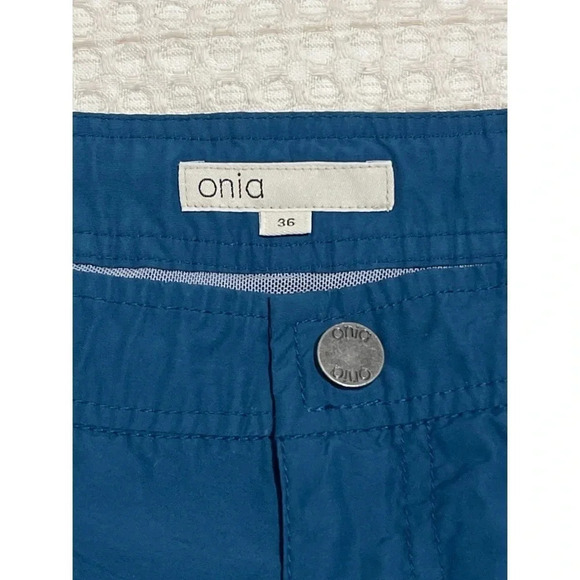 Onia Swim Trunks Men’s Size 36 Blue Calder 7.5” Lightweight Lined Pockets - Picture 8 of 9